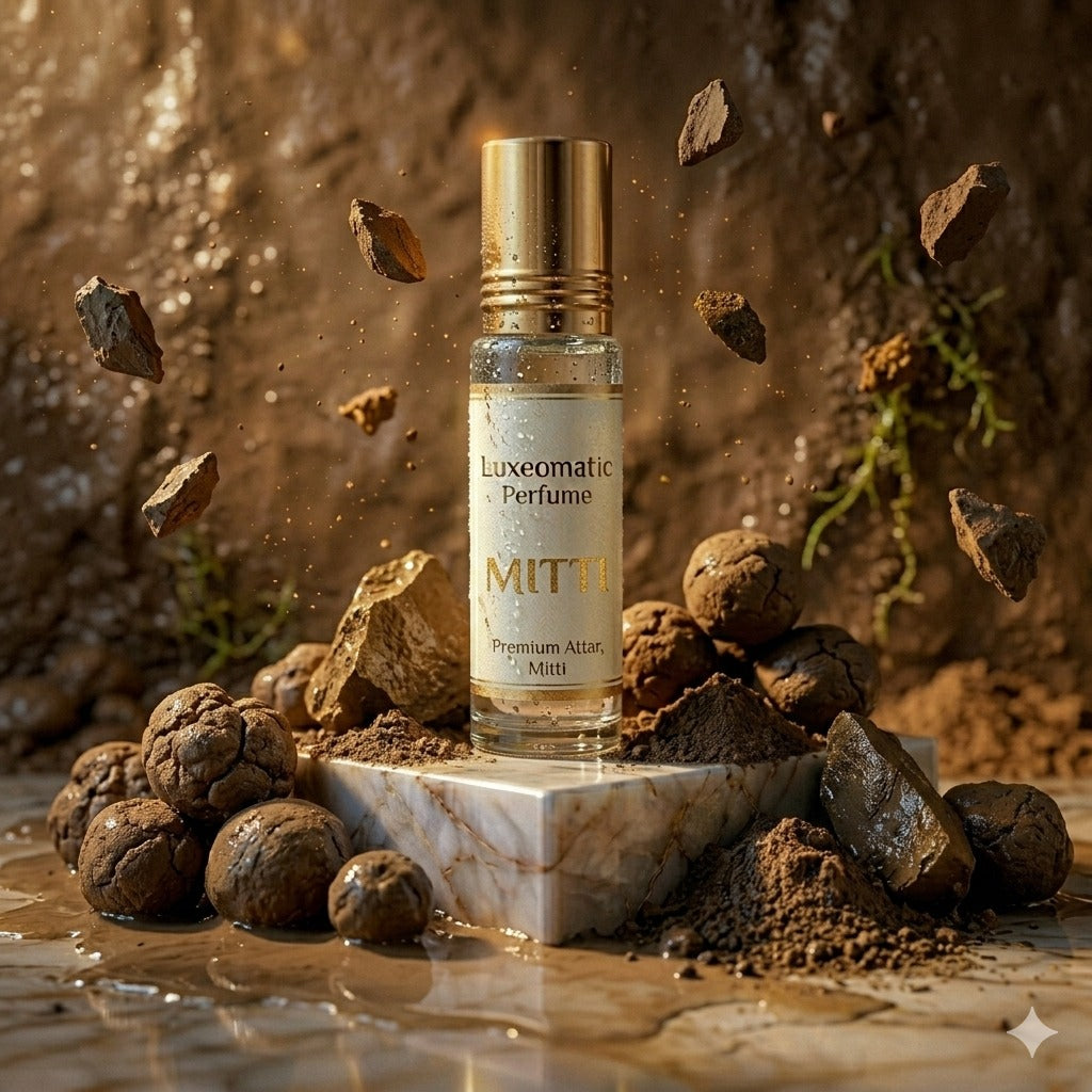 Luxeomatic Mitti Premium Attar Roll-On | Long Lasting Alcohol-Free Perfume Oil (12ml) (Copy) (Copy)